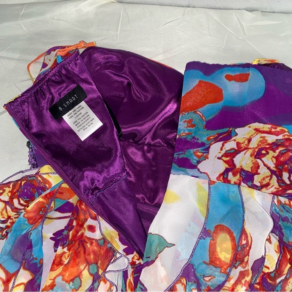 B. Smart Spaghetti Strap Summer Formal Mini Dress, Size 13 Juniors, Beaded - Picture 8 of 12